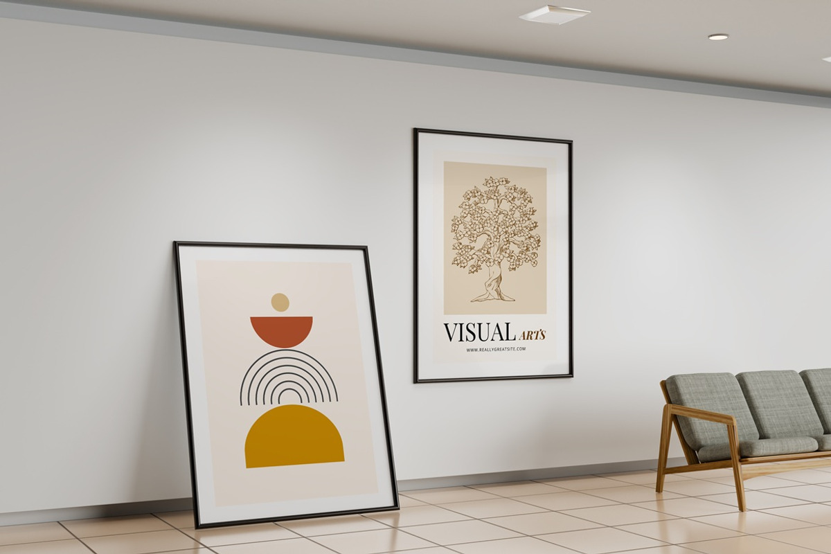 Gallery Frames Mockup, a Product Mockup by PixelPiknik (Photo 3 of 6)