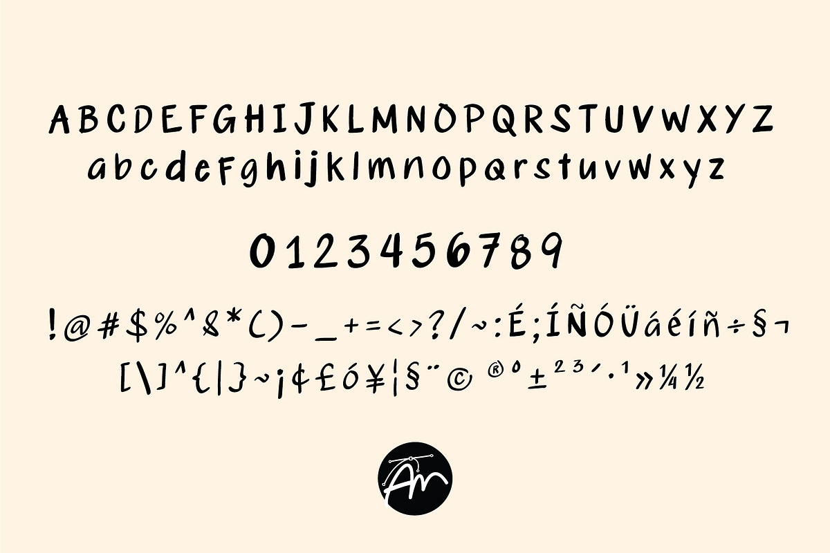 Sulat-Kamay 00 by AM, a Handwritten Font by amdooodles (Photo 2 of 4)