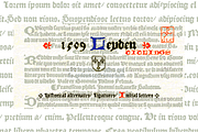 1509 Leyden, a Blackletter Font by GLC Foundry (Thumbnail 1 of 3)