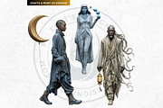 Dream Drifters Surreal Cliparts, a Person Illustration by ThatsDesignArt (Thumbnail 4 of 15)