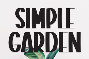 Simple Garden Script Font