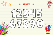 Retro School - Playful Display Font, a Sans Serif Font by KiddoGlyphs Studio (Thumbnail 5 of 5)