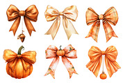 Autumn Coquette Bows Clipart, an Illustration by CreationArt (Thumbnail 5 of 5)