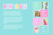 Rainbow Email Signature Templates, an Email Template by SunshineStudioBoutique (Thumbnail 3 of 9)