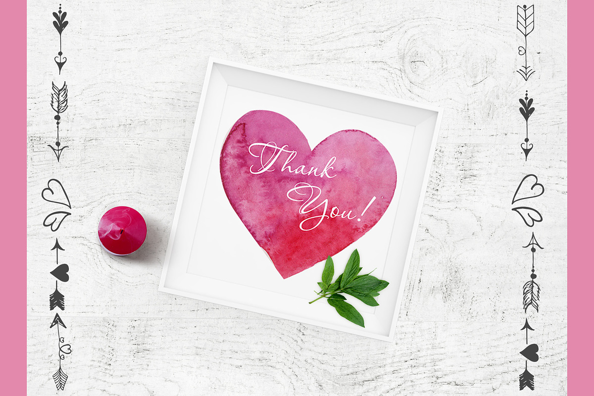 Watercolor Valentine's Day, a Background Graphic by Nafanya (Photo 6 of 6)