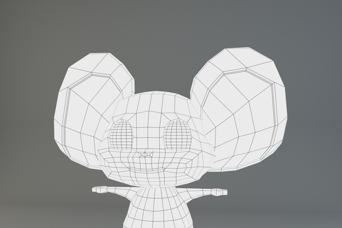 Cartoon Mouse Gray, an Animal 3D Model by XYZ Space (Photo 4 of 4)