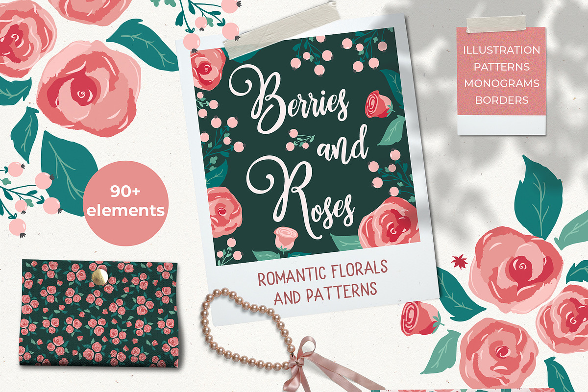 Graphic Bundle clipart & pattern, a Background Graphic by Cozy pattern shop (Photo 8 of 37)