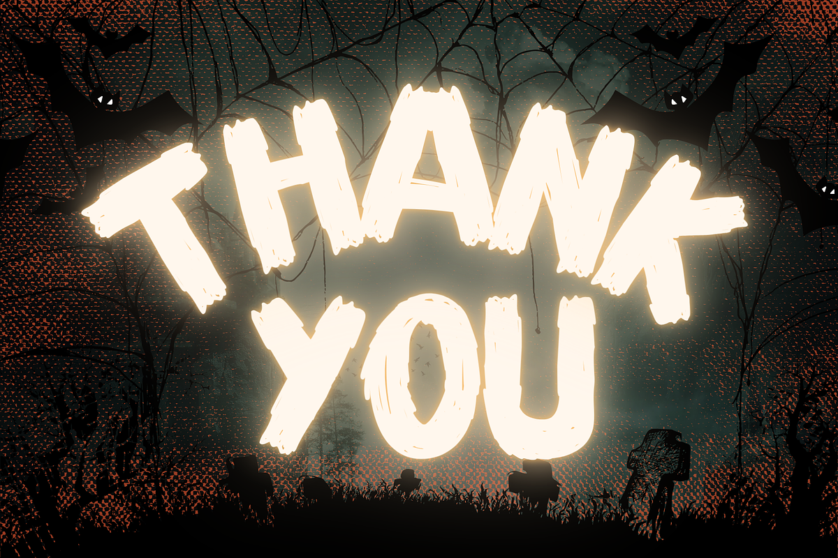 Halloween is a cool Halloween font, a Sans Serif Font by Brown Cupple (Photo 6 of 6)