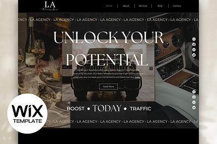 Wix Website for Marketing Agency