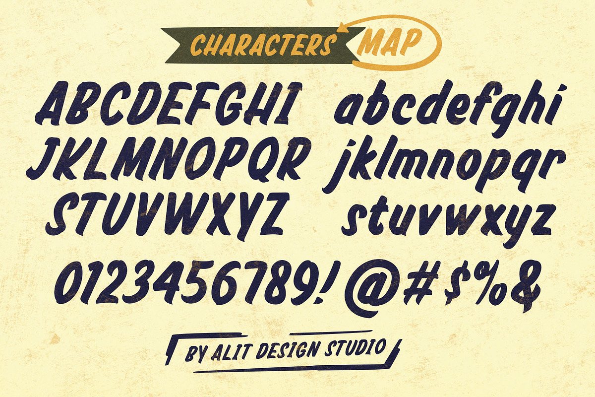Deertail Brush Typeface, a Handwritten Font by alit design (Photo 3 of 17)