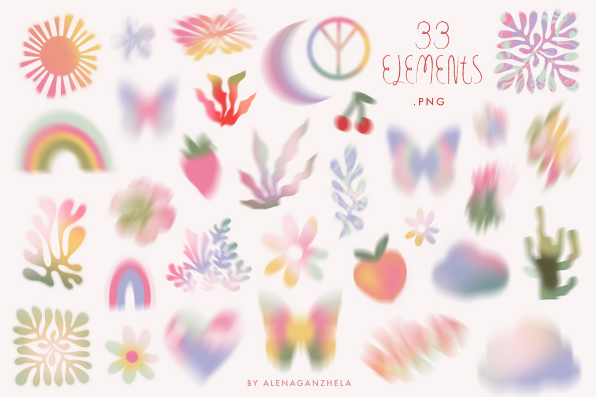 SUMMER FLOW - gradient textures pack, a Texture Graphic by alenaganzhela (Photo 8 of 10)