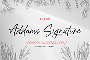 Addam Signature, a Script Font by Meutuwah (Thumbnail 1 of 13)