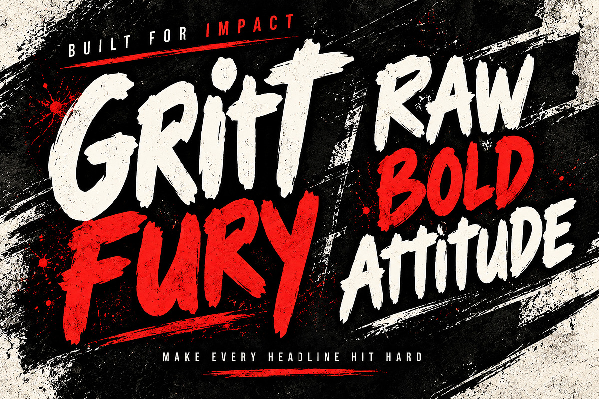 Gritfury, a Script Font by Wow Magic (Photo 4 of 6)
