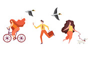 Flat town, a Person Illustration by TashaDraw (Thumbnail 8 of 11)