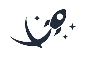 rocket logo, a Branding & Logo Template by Rhealea_Design