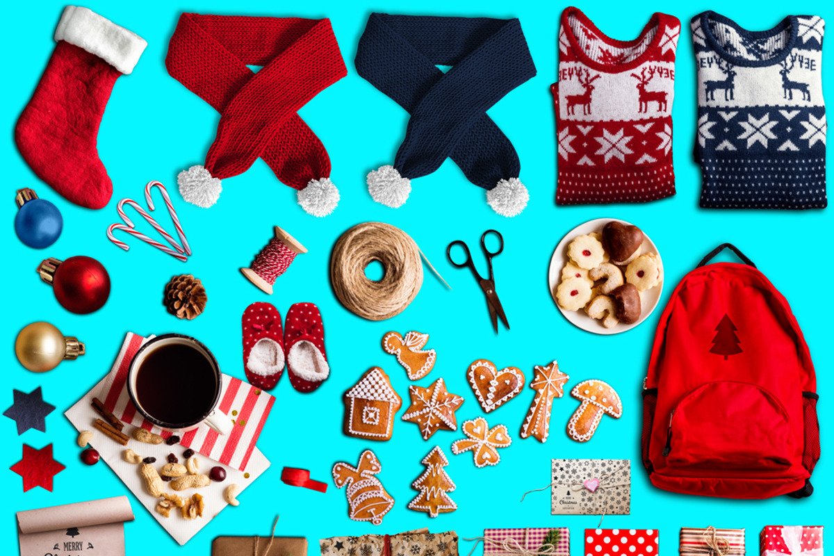 Christmas Scene Creator #3, an Apparel Mockup by relineo.mock-ups (Photo 4 of 14)