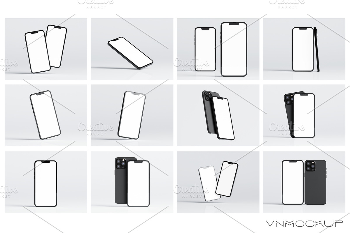 iPhone 13 Pro Bundle - 12 Mockups, an iPhone Mockup by VNmockup (Photo 5 of 8)