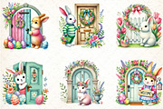 Easter Bunny Sublimation Clipart, an Illustration by DreamCafeArt (Thumbnail 3 of 5)