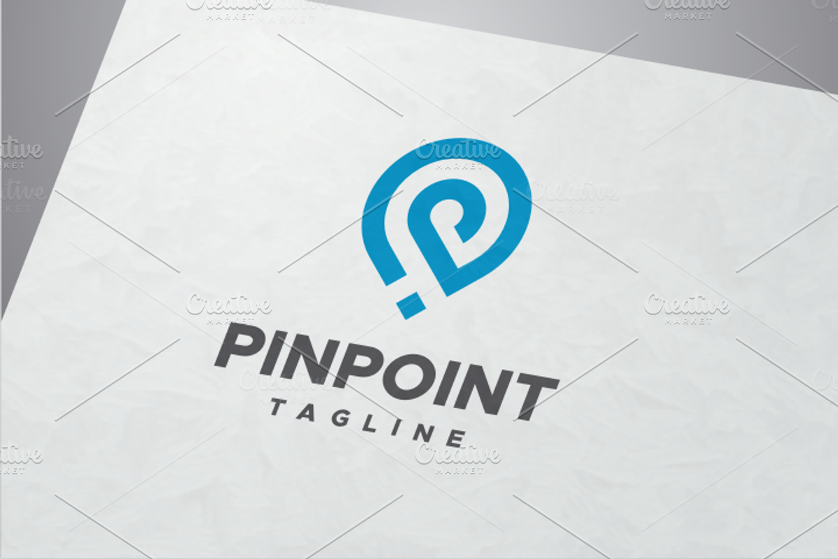 Pin Point Letter P Logo, a Branding & Logo Template by yopie