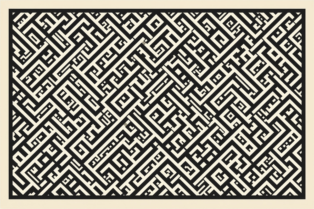 Black Laser Cut Panel Designs, an Illustration by Creativeshirt (Photo 7 of 9)
