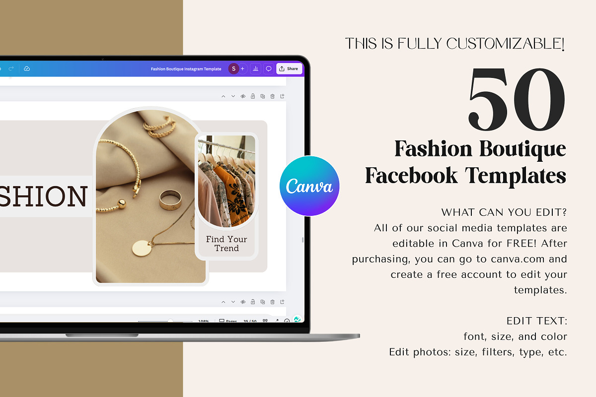 Fashion Boutique Facebook Design preview 8