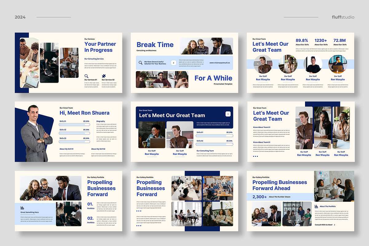 Business Consulting Powerpoint, a Presentation Template by fluffstudio (Photo 3 of 4)