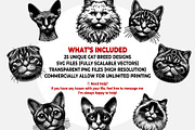 Cat Breeds SVG & PNG Bundle, an Illustration by M9 Design (Thumbnail 4 of 4)