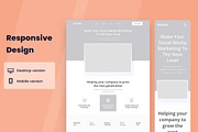 Social Media Marketing Wireframe Web, a Wireframe Template by INSPR STD (Thumbnail 4 of 6)