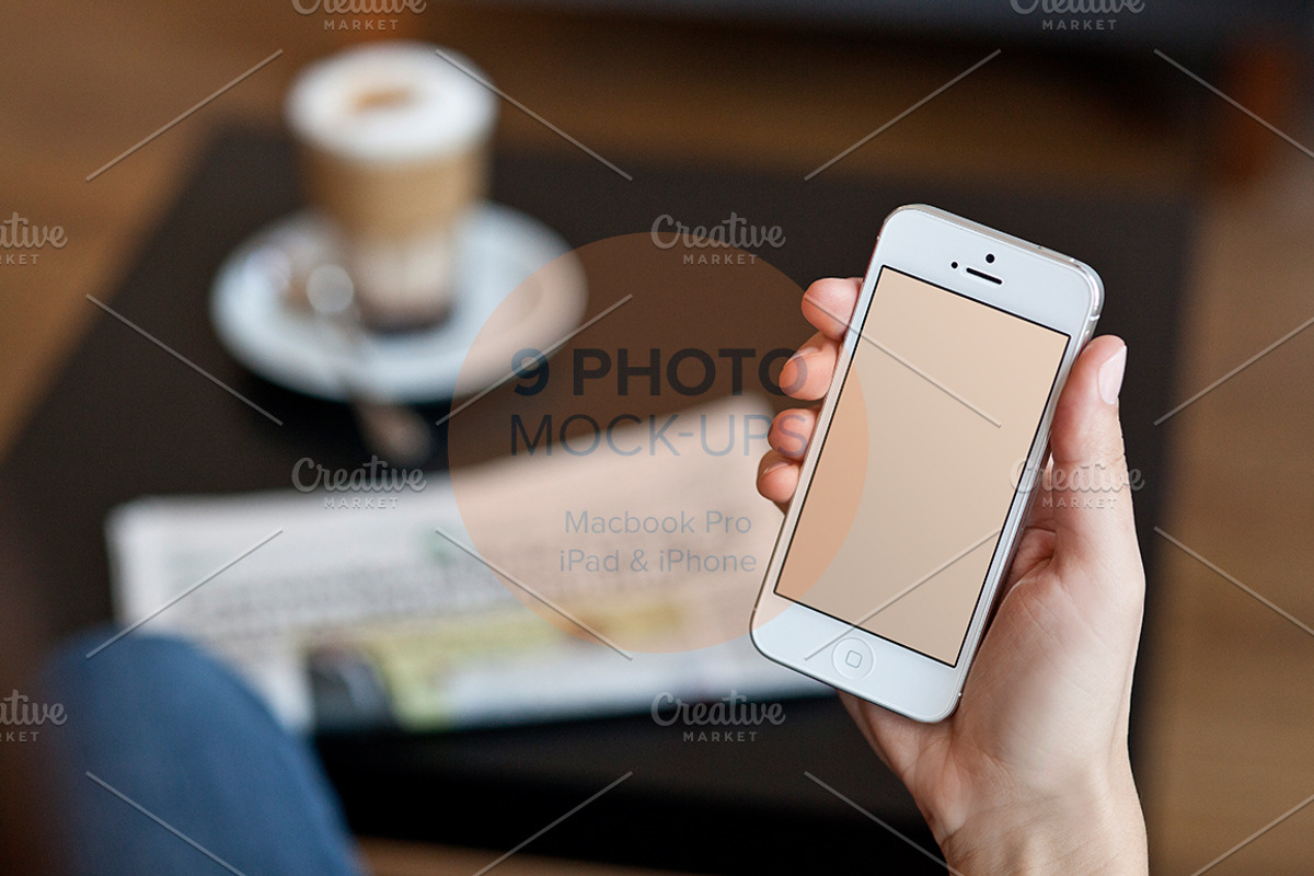 9 photo mock-ups - devices, an iPhone Mockup by show it better (Photo 3 of 5)