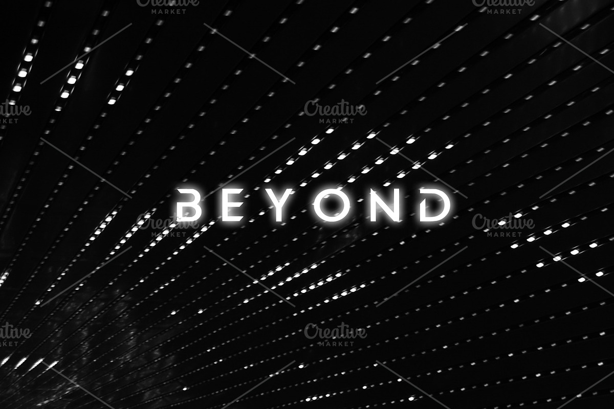 BEYOND - modern sans serif font