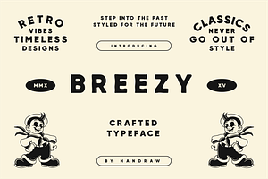 Breezy - Retro Display Font