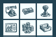 Vintage Business and Banking Icon, a Work Illustration by Creative Stall (Thumbnail 10 of 10)