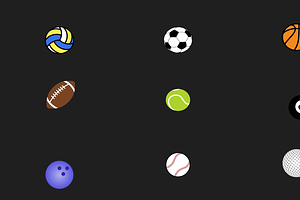 Animated Balls Icons Motion Graphics, a Graphic by FlashFXbox