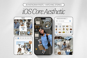 iOS Core Instagram Templates, a Social Media Template by ZenSocialDesigns