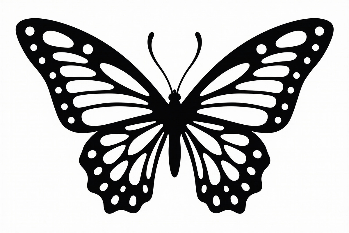 butterfly laser cut design, an Illustration by Creativeshirt (Photo 13 of 13)