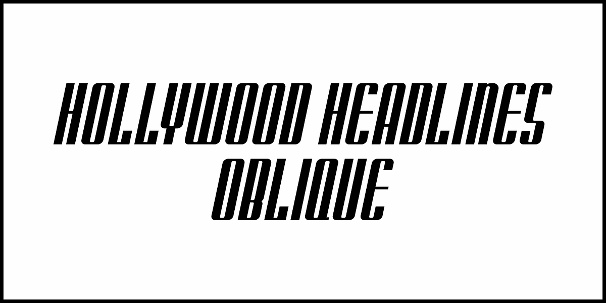 Hollywood Headlines JNL, a Sans Serif Font by Jeff Levine Fonts (Photo 4 of 5)