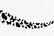Elegant butterfly silhouettes, an Animal Illustration by Yayasya (Thumbnail 3 of 3)