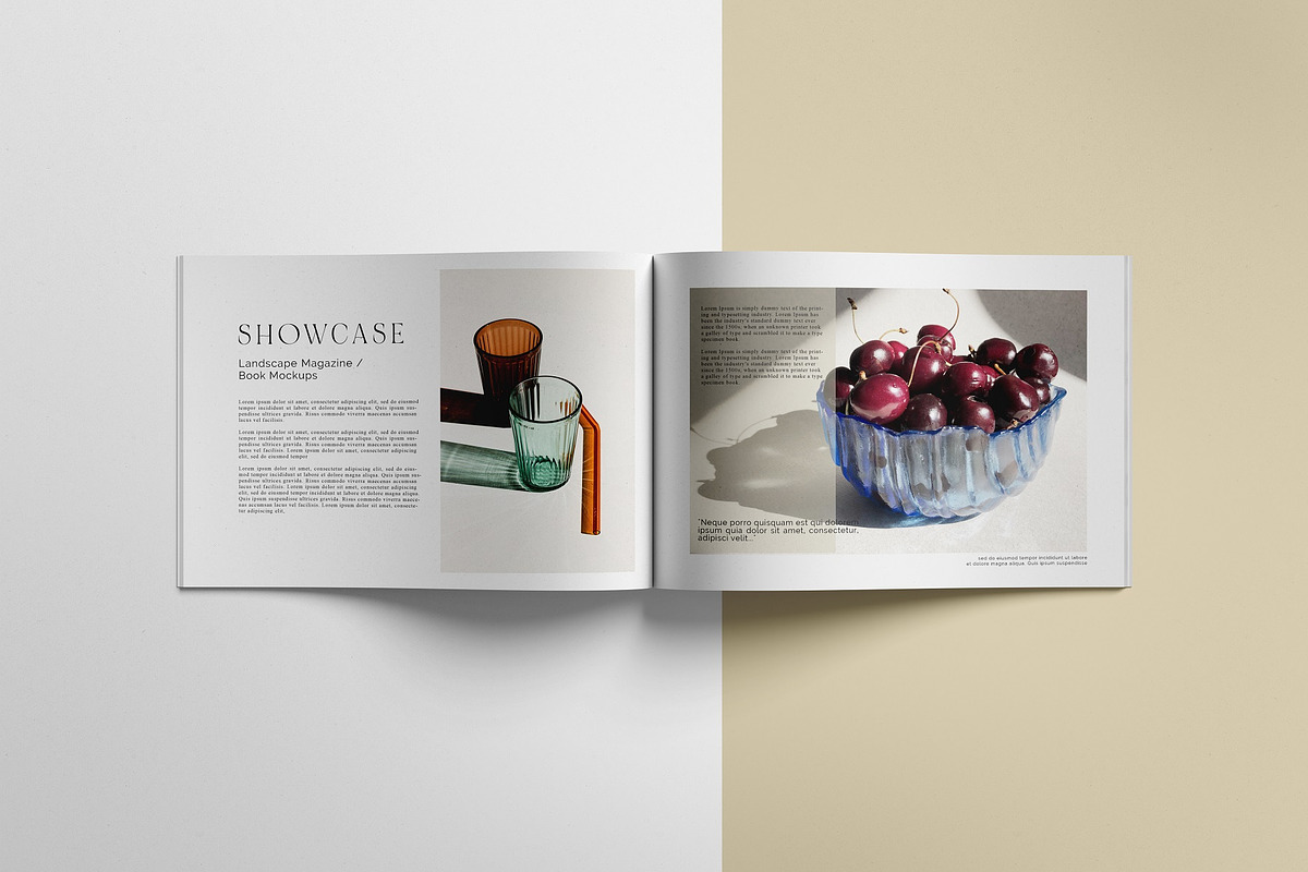 Landscape Magazine /brochure Mockup, a Books & Magazine Mockup by Tahtagraphic (Photo 3 of 14)