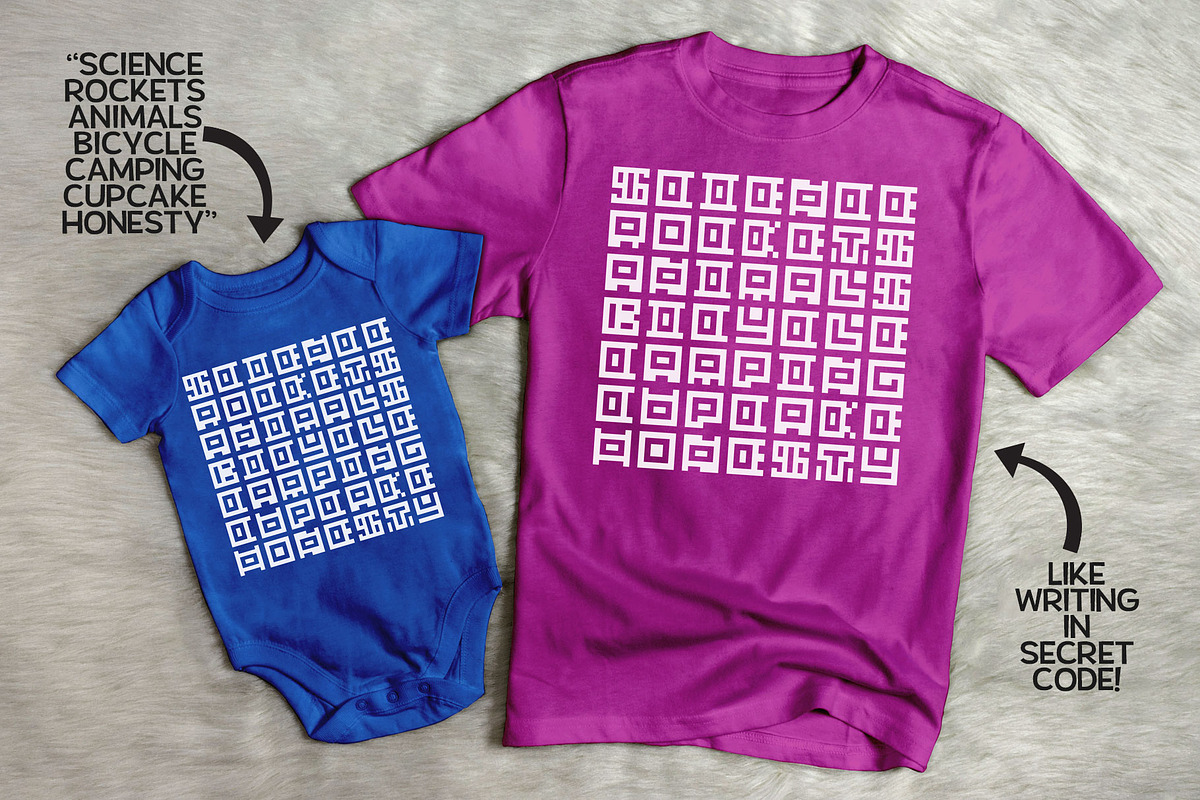 GeoBlocks-a geometric font set! preview 4