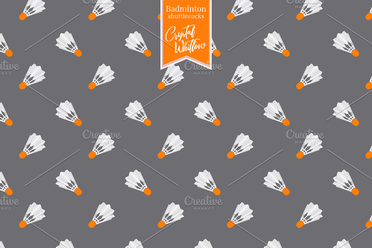 Shuttlecock Pattern & Clip Art, a Pattern Graphic by Preyer Design (Photo 7 of 8)