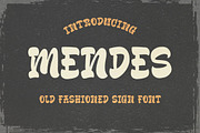 Mendes Old Fashioned Sign Font, a Font by Blankids Studio (Thumbnail 1 of 6)