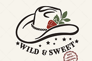 Wild & Sweet Cowboy Hat SVG Western, a Graphic by TanchaArt (Thumbnail 1 of 9)