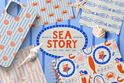 Sea Story: Graphics & Patterns, a Pattern Graphic by Dedraw Studio (Thumbnail 1 of 15)