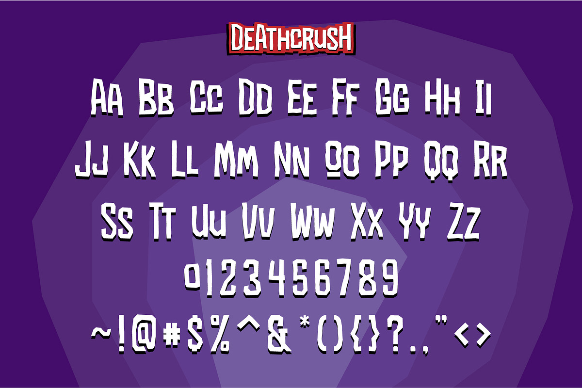 Deathcrush, a Sans Serif Font by Badsign Type (Photo 3 of 6)