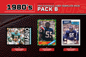 1980's Pro Football Cards PACK B