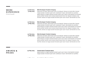 Minimal Resume Template 4 Pages, a Resume Template by White Graphic (Thumbnail 6 of 9)