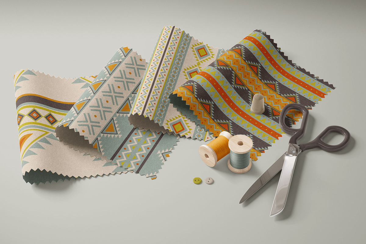 Ethnic - Seamless patterns, a Pattern Graphic by Deveze Art & Co (Photo 7 of 9)