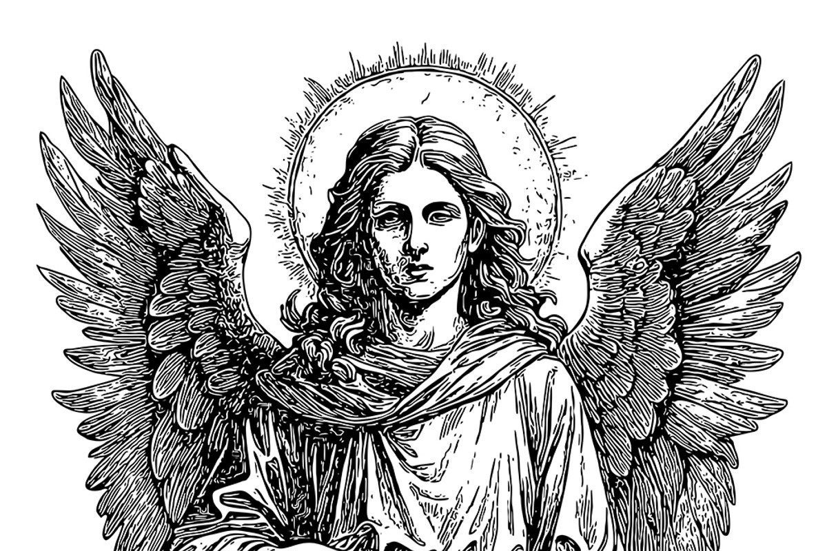 Savior angel. Symbol of hope., a Graphic by Designs by Helen Trupak