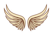 Angel Wings Vector Set, a Decorative Illustration by Gomolach (Thumbnail 3 of 3)