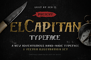 El Capitan – Handdrawn Font + Bonus, a Font by Petr Knoll (Thumbnail 1 of 4)